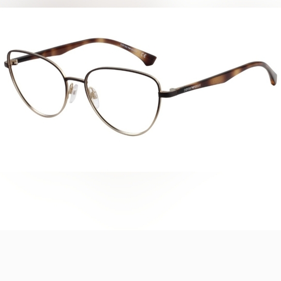 New EMPORIO ARMANI EA 1104 3317 Eyeglasses Frames Brown Gold 54-16-140